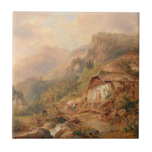 Mill near Steierling, Upper Austria Emil Barbarini Tile