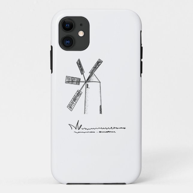 mill on white background Case-Mate iPhone case (Back)