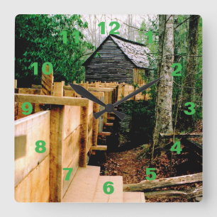 Mill Scene Clock