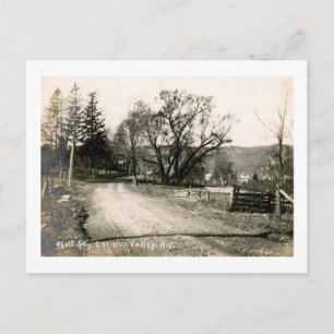 Mill St., German Long Valley, NJ Vintage Postcard