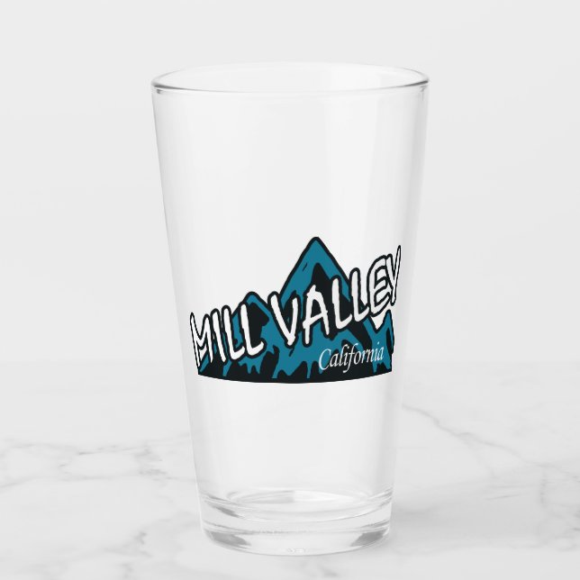 Mill Valley California Mountains Glass (Front)
