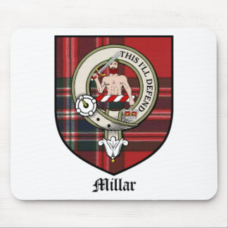 Millar Clan Crest Badge Tartan Mouse Pad