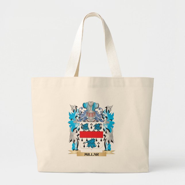 Millar Coat of Arms - Family Crest Large Tote Bag (Front)