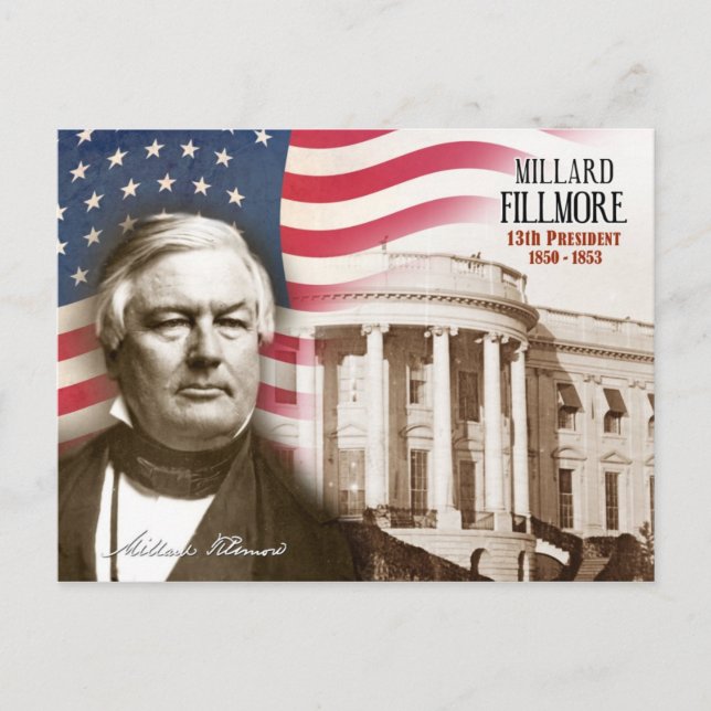 Millard Fillmore -  13th President of the U.S. Postcard (Front)