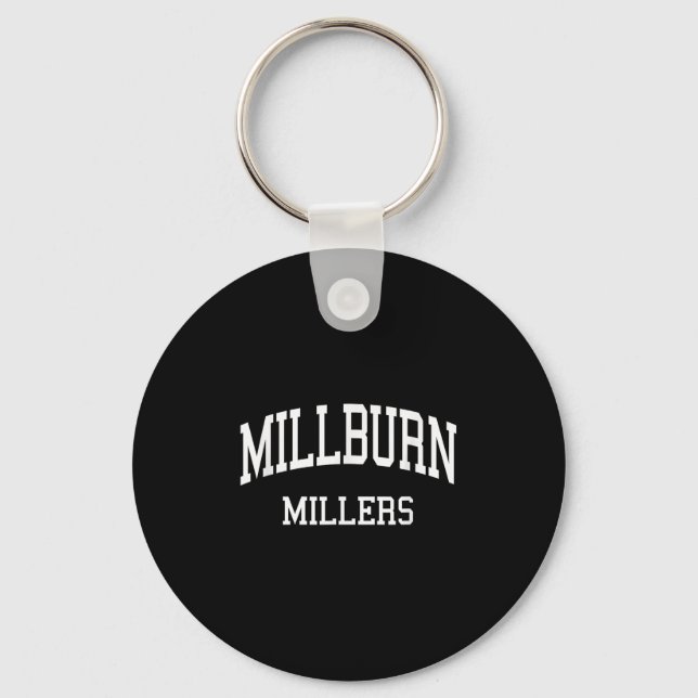 Millburn High School Hs Millburn Nj Retro Srts  Keychain (Front)