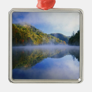 Millcreek Lake and autumn colours at sunrise, Metal Ornament
