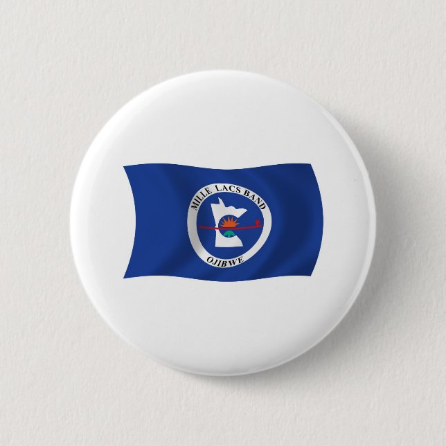 Mille Lacs Band Reservation Flag Button (Front)