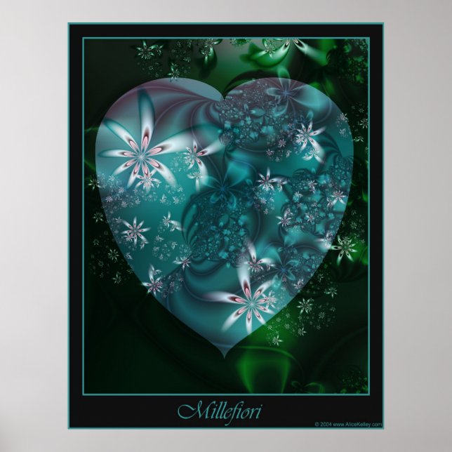 Millefiori poster - black border (Front)