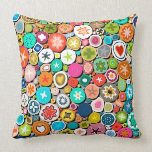 millefiori throw pillow