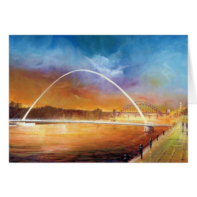 Millenium Bridge, Newcastle upon Tyne Card (Front Horizontal)