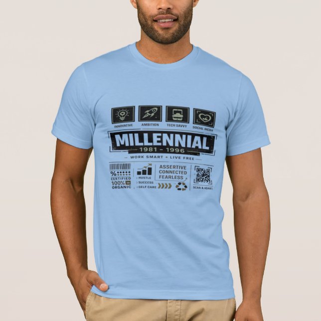 Millennial 1981–1996 Men's T-Shirt (Front)