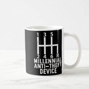Millennial Anti Theft Device _ Funny Stick Shift Coffee Mug