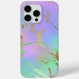 Millennial Marble   Playful Rainbow Pastel Ombre iPhone 15 Pro Max Case