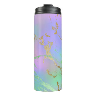 Millennial Marble Playful Rainbow Pastel Ombre Thermal Tumbler