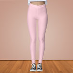 Millennial Pink Solid Colour Leggings<br><div class="desc">Millennial Pink Solid Colour</div>