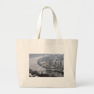 Millennium Bridge Newcastle upon Tyne Large Tote Bag