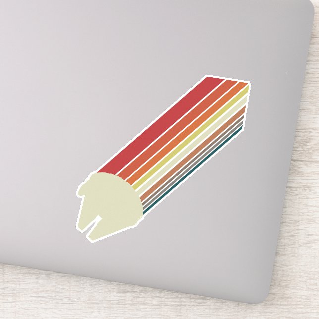 Millennium Falcon Retro Rainbow Graphic (Detail)