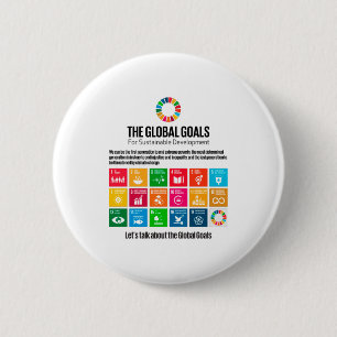 Millennium Global Goals Agenda 2030 2 Inch Round Button