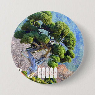 Millennium Juniper of South Korea 3 Inch Round Button