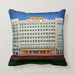 Millennium Mills Throw Pillow