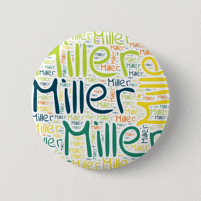 Miller 2 Inch Round Button (Front)