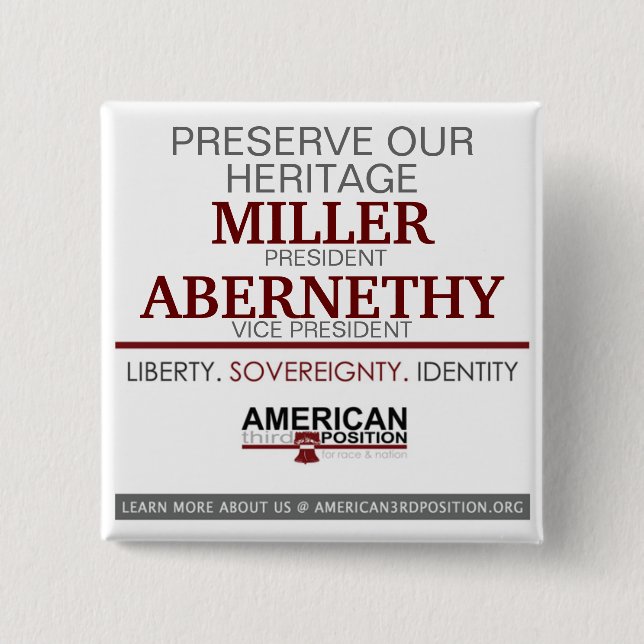 Miller/Abernethy 2012 2 Inch Square Button (Front)