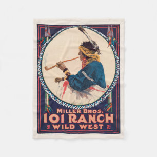 Miller Bros. 101 Ranch, Wild West Circus Poster Fleece Blanket