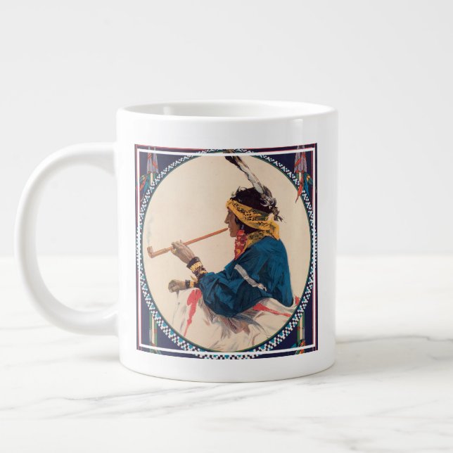 Miller Bros. 101 Ranch, Wild West Circus Poster Large Coffee Mug (Left)