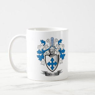 Miller Family Crest Coat of Arms Coffee Mug