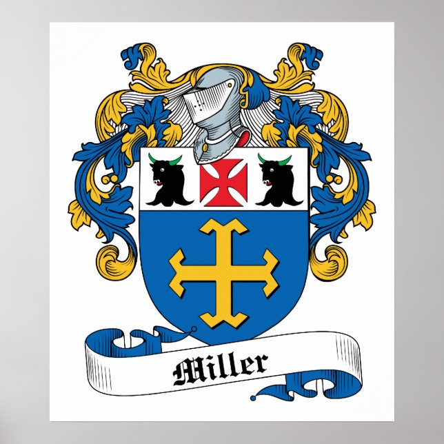 Miller Family Crest Poster (Front)
