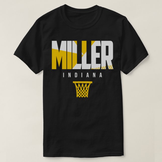 Miller Indiana Basketball T-Shirt (Design Front)