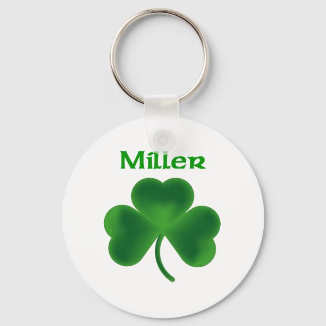 Miller Shamrock Keychain (Front)
