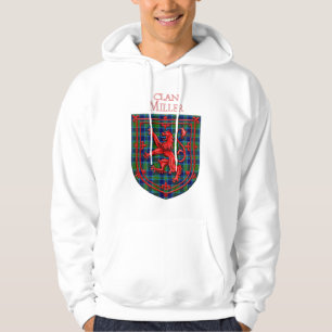 Miller Tartan Scottish Plaid Lion Rampant Hoodie