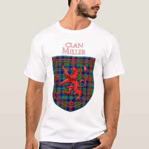 Miller Tartan Scottish Plaid Lion Rampant T-Shirt