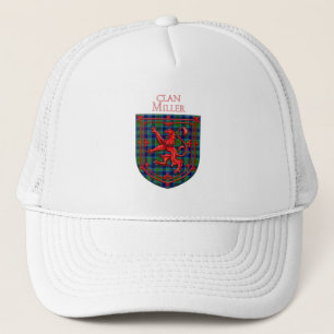 Miller Tartan Scottish Plaid Lion Rampant Trucker Hat