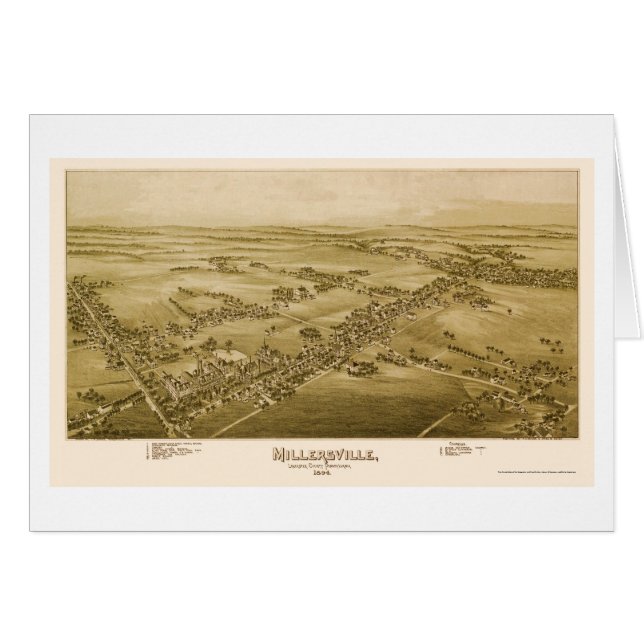 Millersville, PA Panoramic Map - 1894 (Front Horizontal)