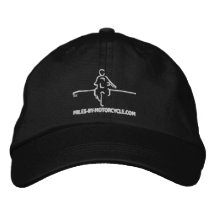 Milles par le casquette de moto chapeaux brodés