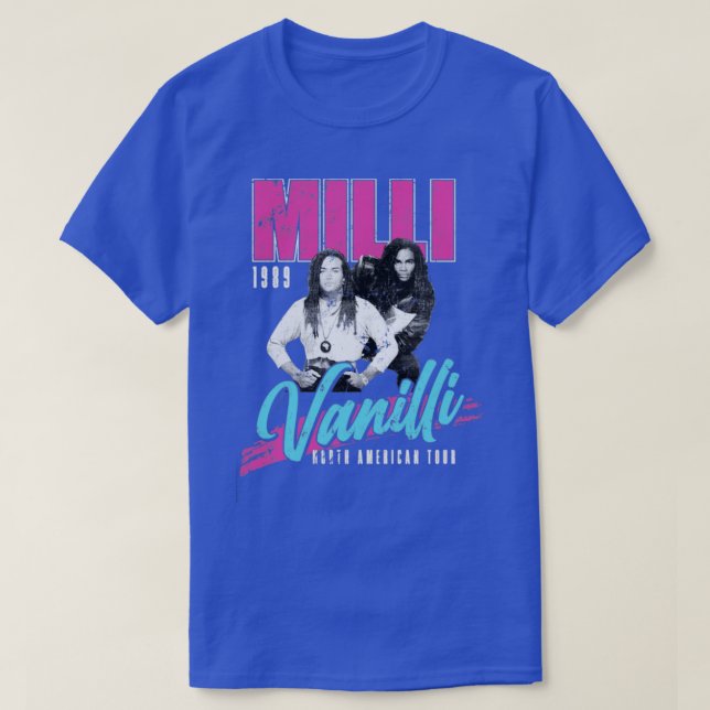 Milli Vanilli Concert Tour 1989 T-Shirt (Design Front)