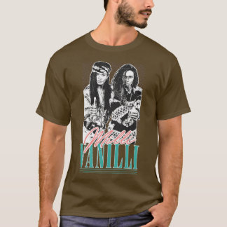 Milli Vanilli Vintage Style 90s Aesthetic Design T-Shirt