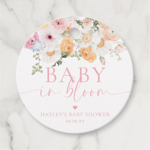 Millie Floral Baby In Bloom Baby Shower Favour Tags