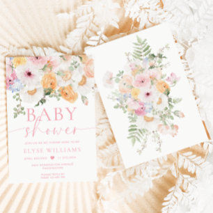 Millie Floral Baby Shower Invitation