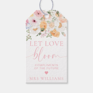 Millie Floral Let Love Bloom Favour Gift Tags