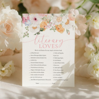 Millie Literary Loves Game Invitation