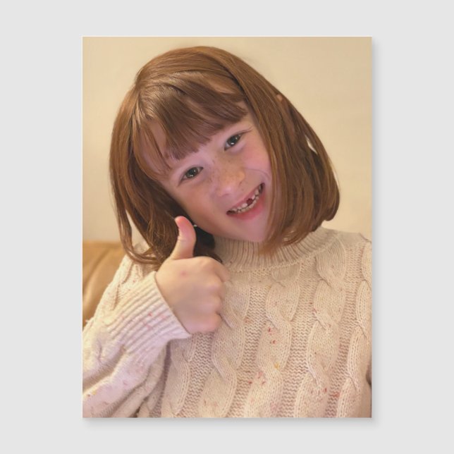 Millie Lost First Tooth Feb 2025 Magnetic Card (Front)