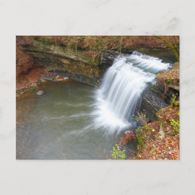 Millikin Falls, Quarry Trails Metro Park, Columbus Postcard (Front)