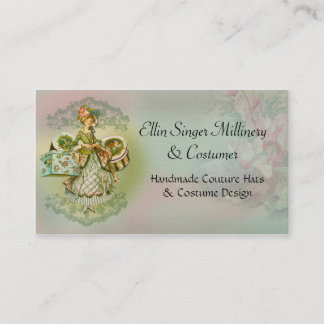Millinery or Costumers Business Card