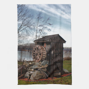Milling about the old outhouse kitchen towel