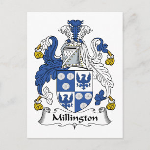 Millington Family Crest Postcard