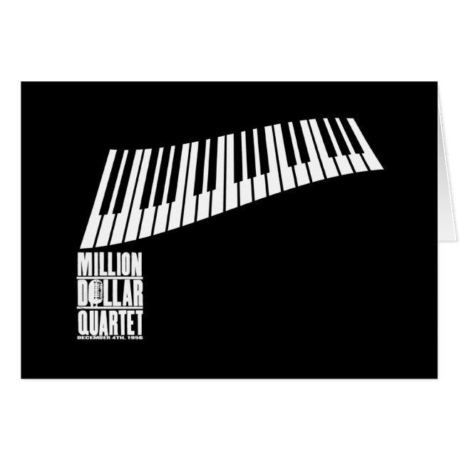 Million de piano de quartet du dollar - blanc (Devant horizontal)