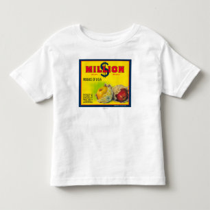 Million Dollar Apple Label - Walla Walla, WA Toddler T-shirt